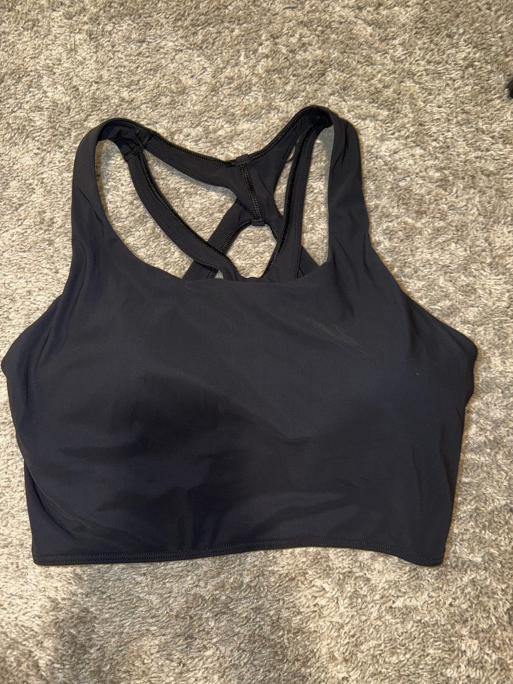 lululemon athletica Black Crossback Sports Bra